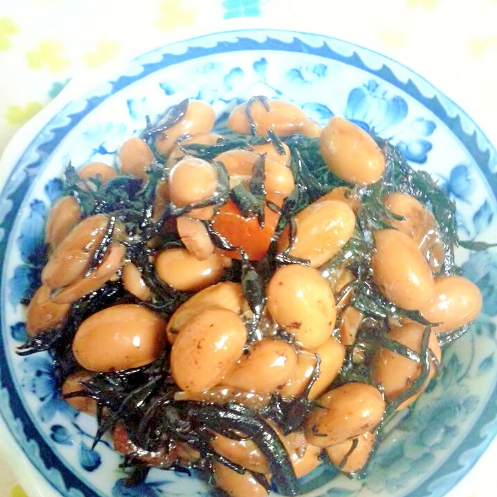 .:♪*:お手軽 栄養 ひじきと豆の煮もの.:♪*